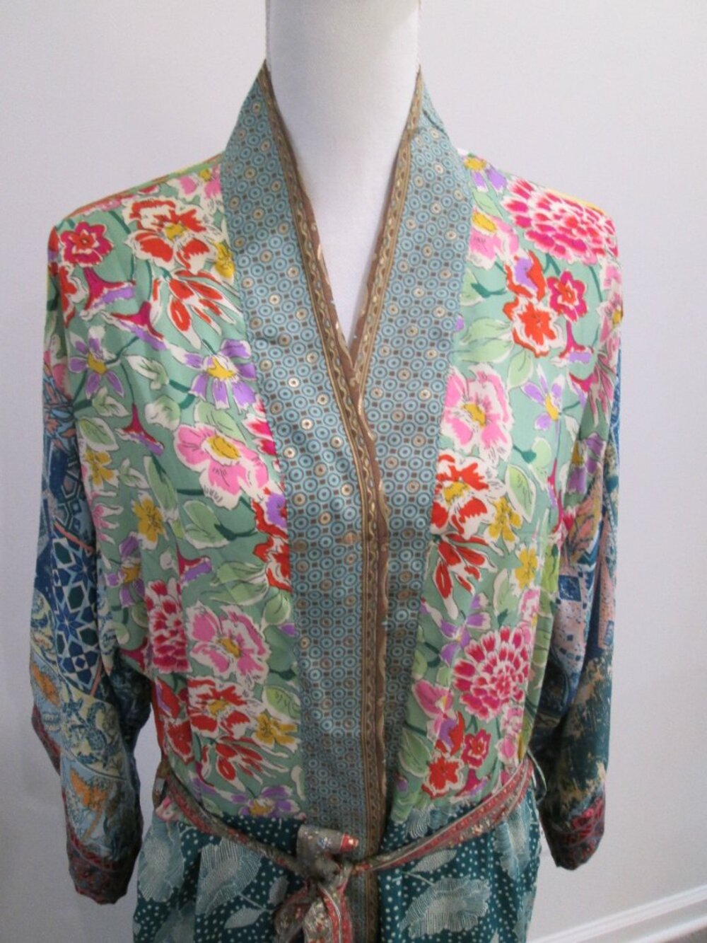 Karma Highway Printed Viscose Kimono – Made in India – NWT